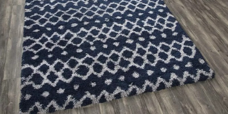 Navy Area Rug from Rizzy Home Adana